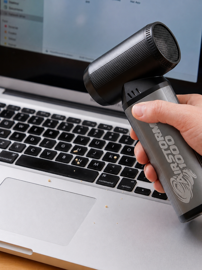 Cordless Handheld Air Duster & Fan AirStorm 1000: 180,000 RPM, With LED Light, 100-Min Battery, >1lb, 18W Fast Charge